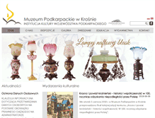 Tablet Screenshot of muzeum.krosno.pl